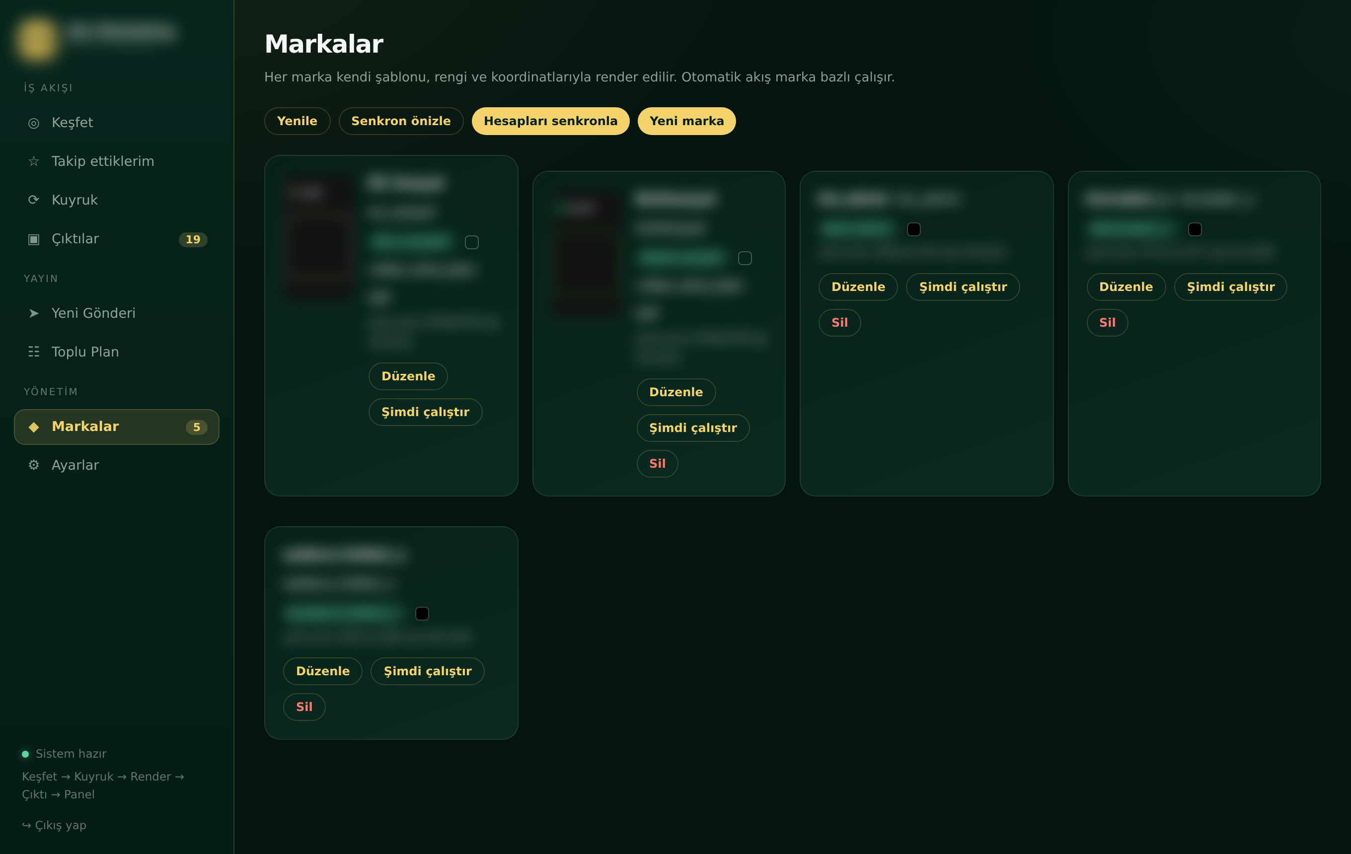 Ato Studio — Markalar paneli